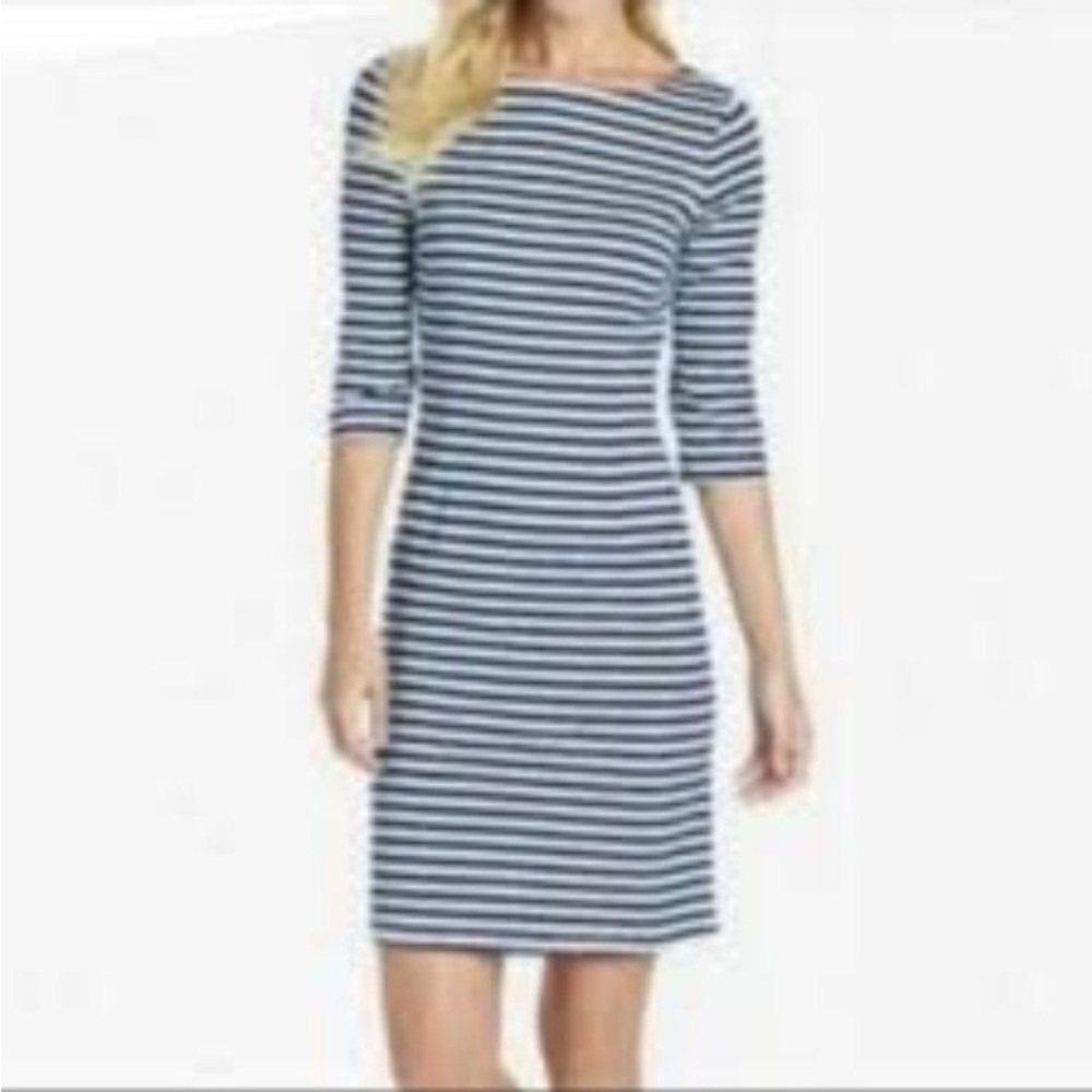 J. McLaughlin Mari  Striped Blue/White Dress